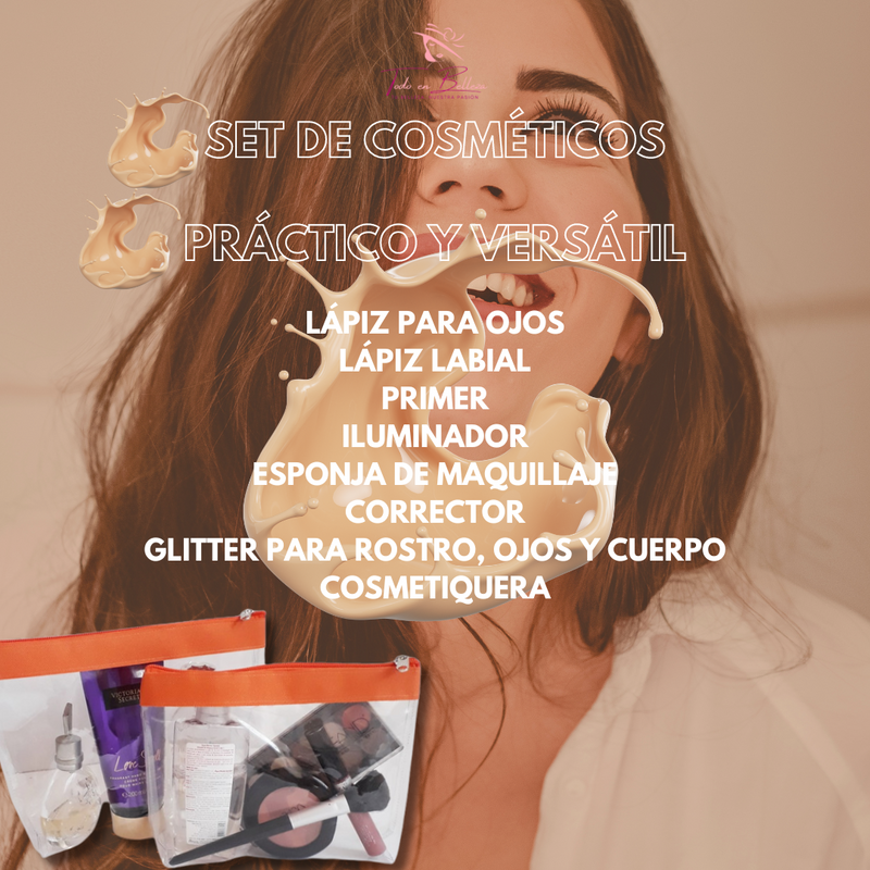 Kit de Maquillaje Completo + Bolso Exclusivo -  ¡Elegancia y practicidad en un solo producto!