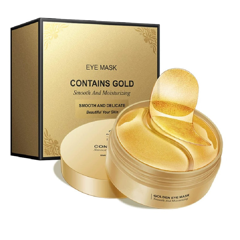 Máscara de Ojos de Oro 24K - 60 Parches Rejuvenecedores